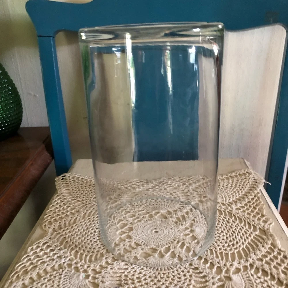 Glass Cylinder Vase 8” x 4-1/2”